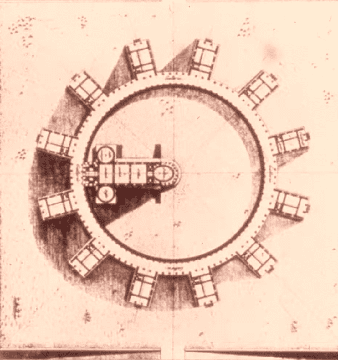 diagram of a panopticon